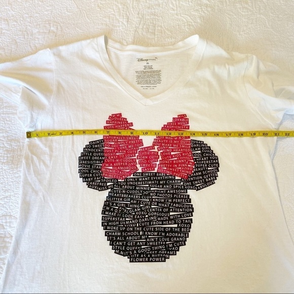 Disney Girl Power Words Minnie Graphic V-Neck Tee - XL - Picture 10 of 12